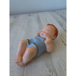 Vintage chalkware? Baby Jesus nativity religious Xmas